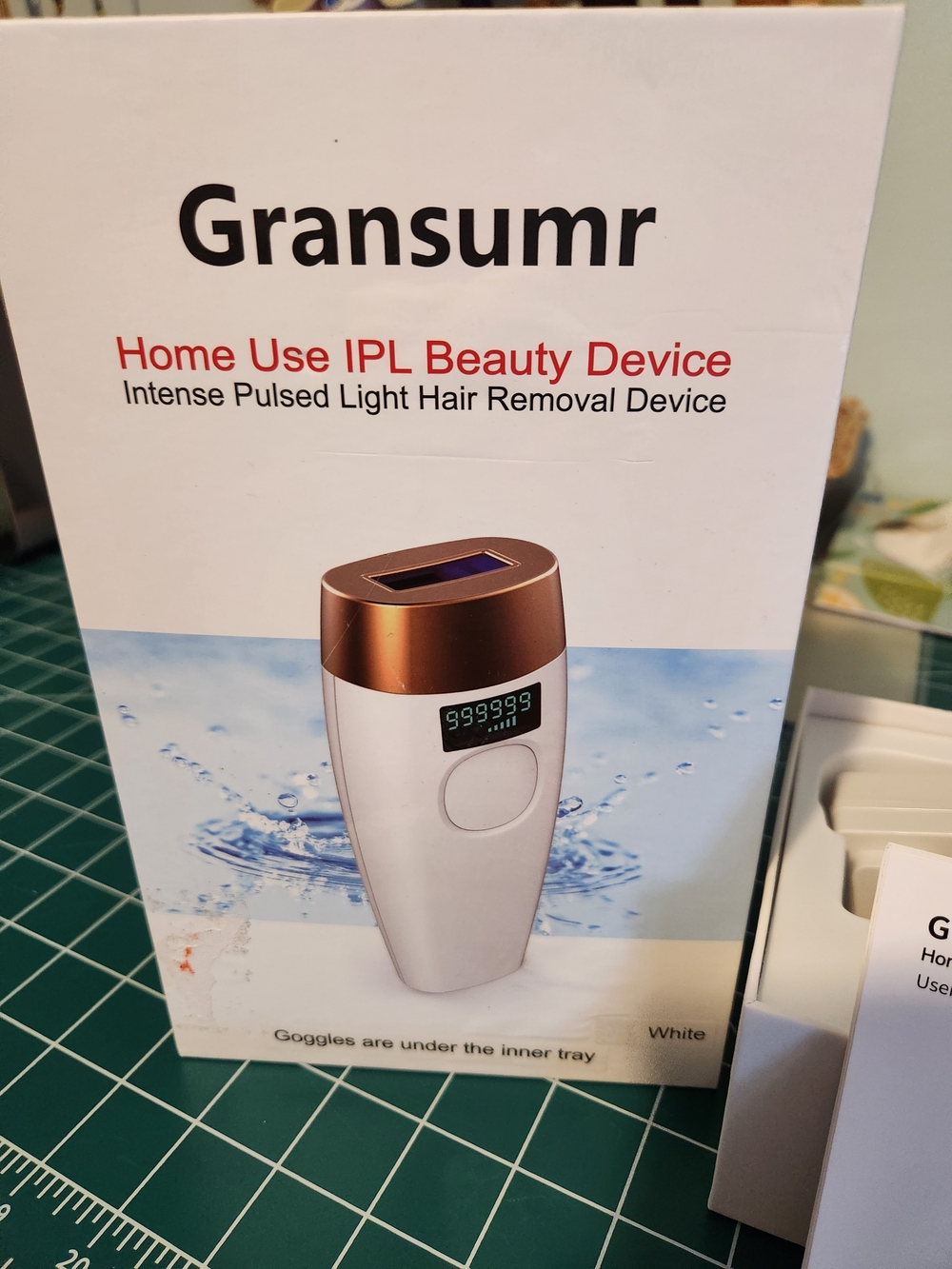 White & Rose Gold Home IPL Hair Removal Device